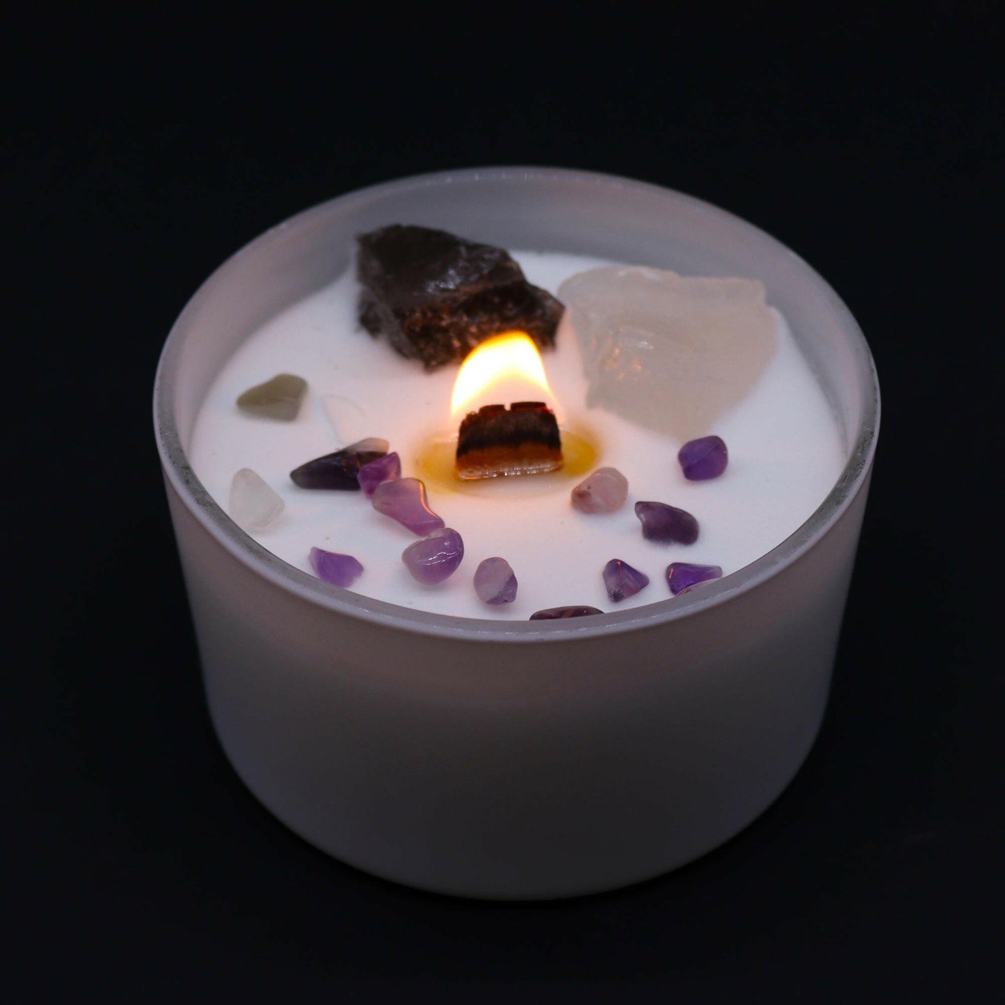 Crystal Candle - Crown Chakra.