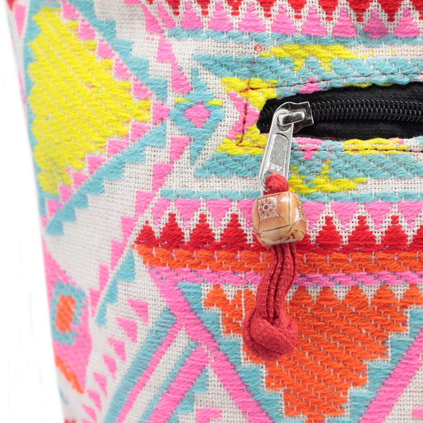 Vibrant Woven Shoulder Bag.