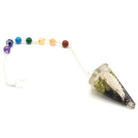 Orgonite Power Chakra Pendulum - Angel Wing.