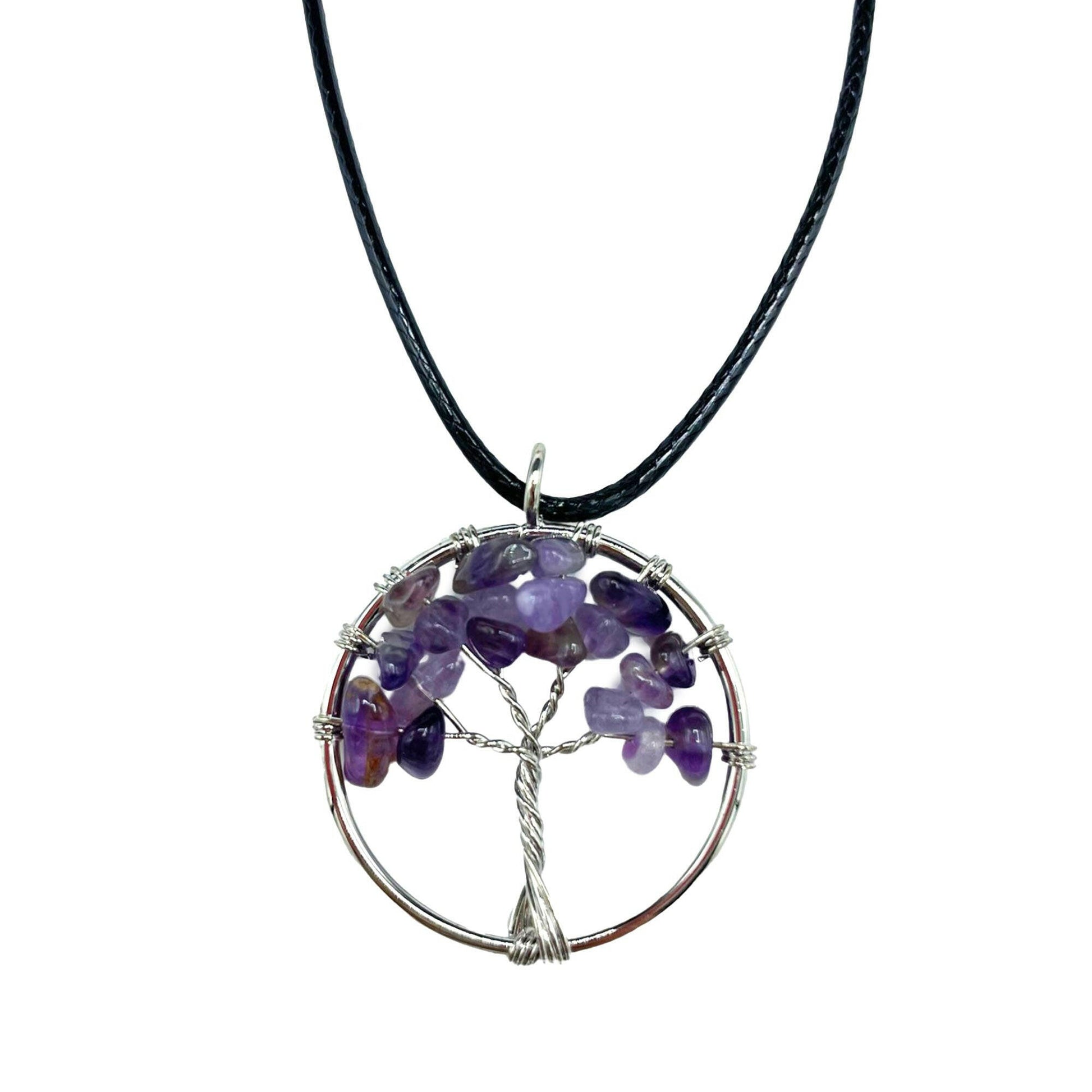 Tree of Life Pendant - Amethyst.