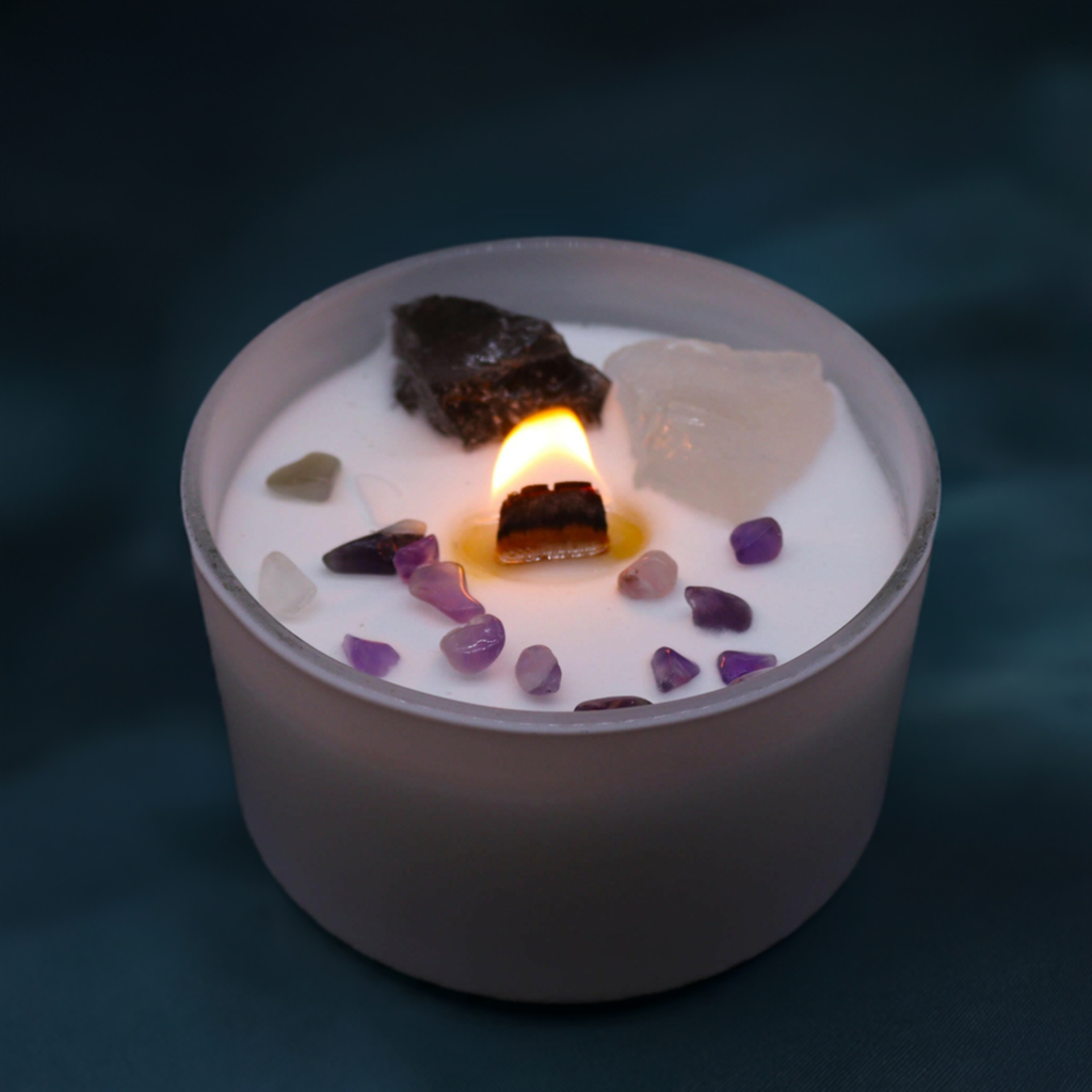 Crystal Candle - Crown Chakra