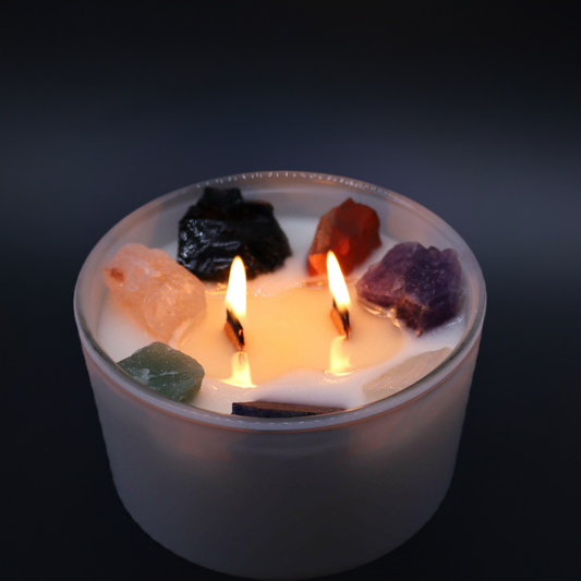 Crystal Candle - Seven Chakras