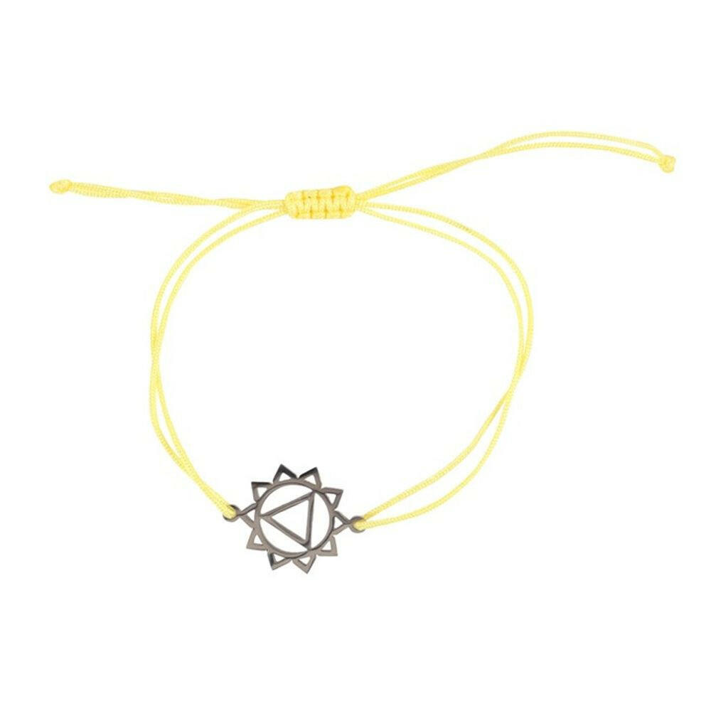 Solar Plexus Chakra Charm Bracelet.