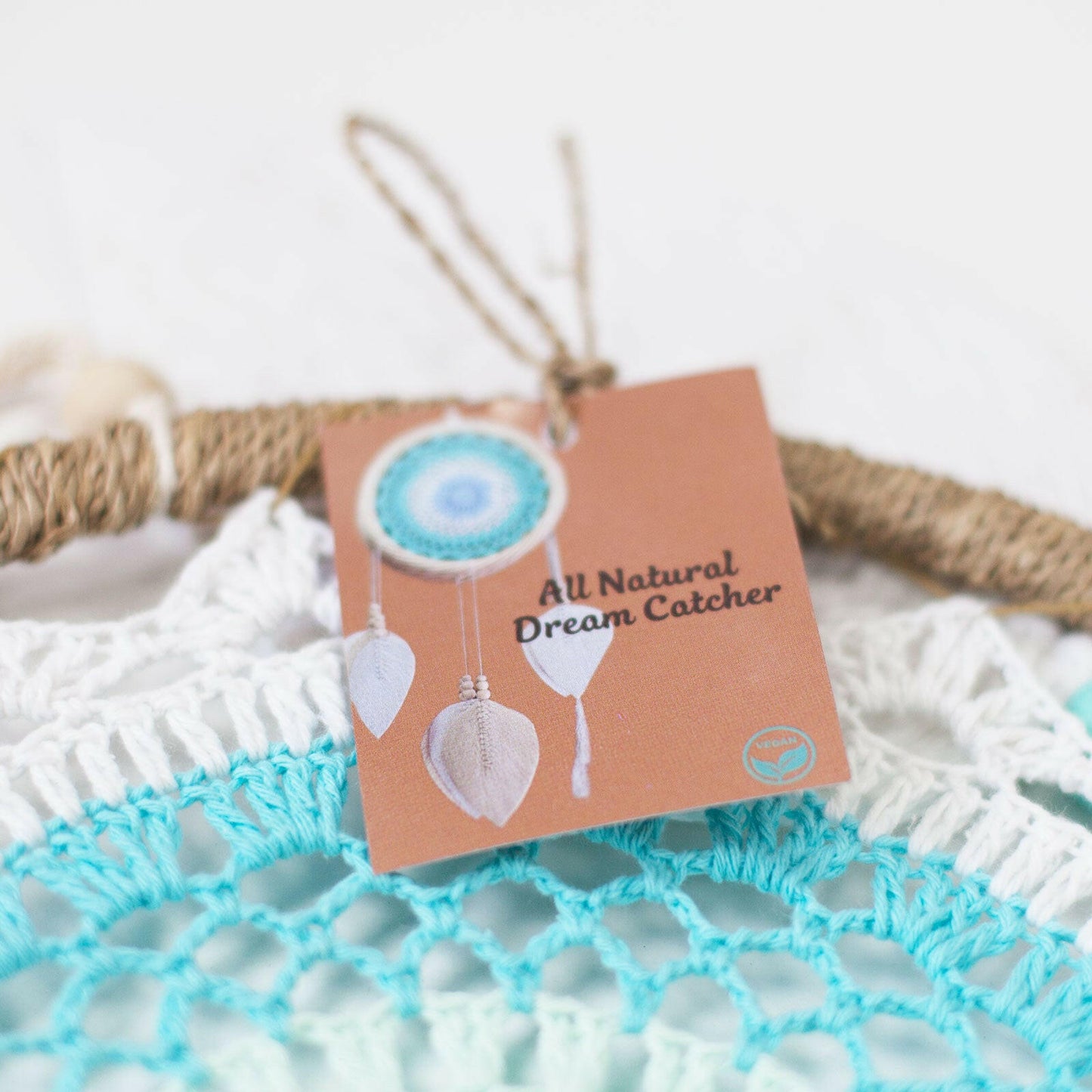 Label of all natural dream catcher