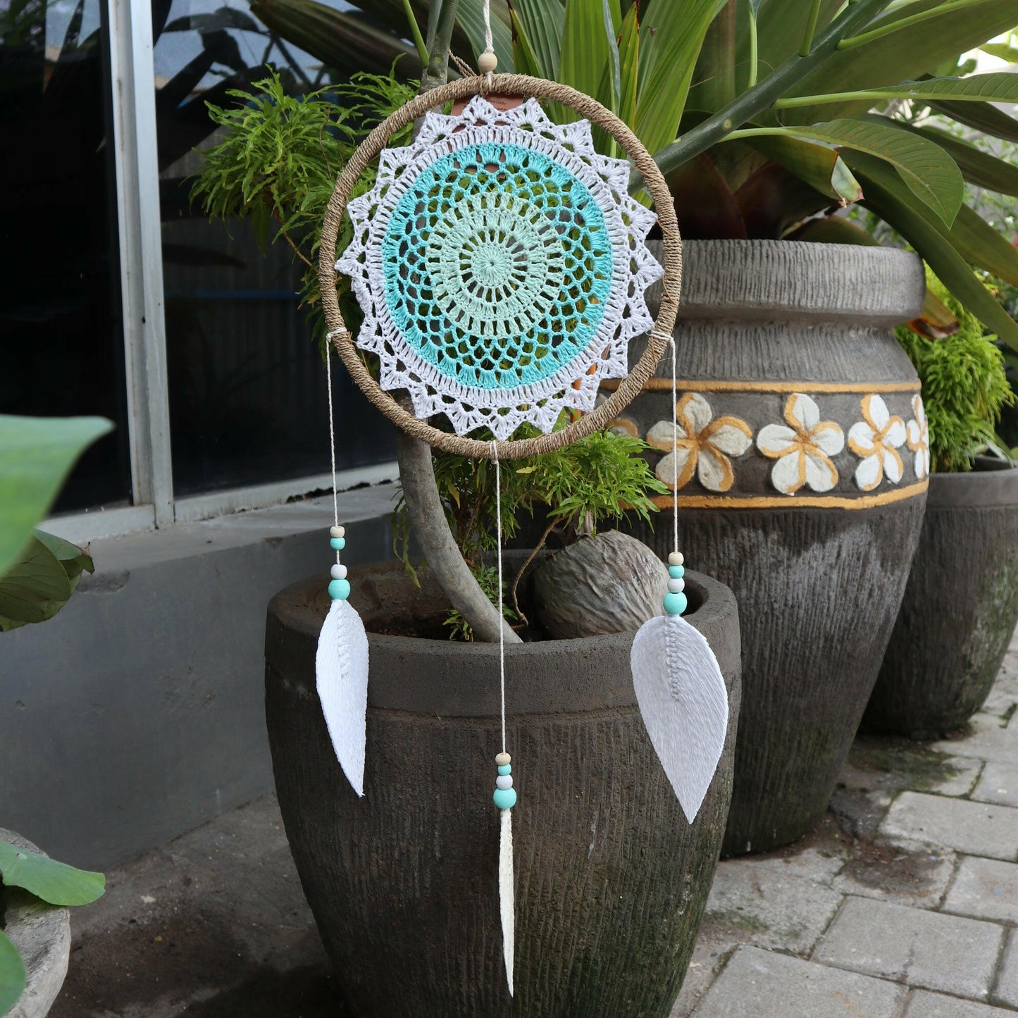 Dream Catcher - All Natural Large Turquoise